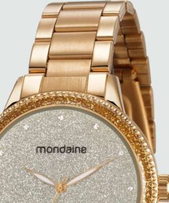Relógio Feminino Mondaine Dourado 53675LPMVDE1 1 Relogio Feminino Strass Mondaine 53675LPMVDE1 10035344599 C2